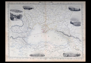 Карта России,  Черное море,  1850 год,  J. Rupkin