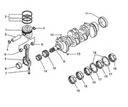 1C02022014 Шатун Kubota V3300 