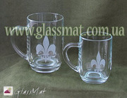 Матирование стекла с помощью пасты