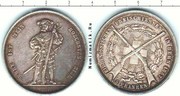 монета 5 франков кантон берн 1857 год