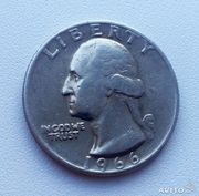 Монета Liberty 1966 года