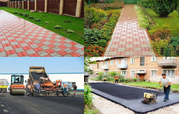 Укладка тротуарной плитки и асфальтирование Грузоперевозк