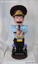 Интерьерная коллекционная кукла полицейский 