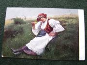 Девушка Венгрия  1908 год.