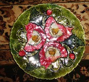 блюдо розы императорского фарфора м с кузнецова