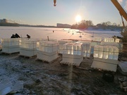 Лед, блоки льда для скульптур,  лед строительный